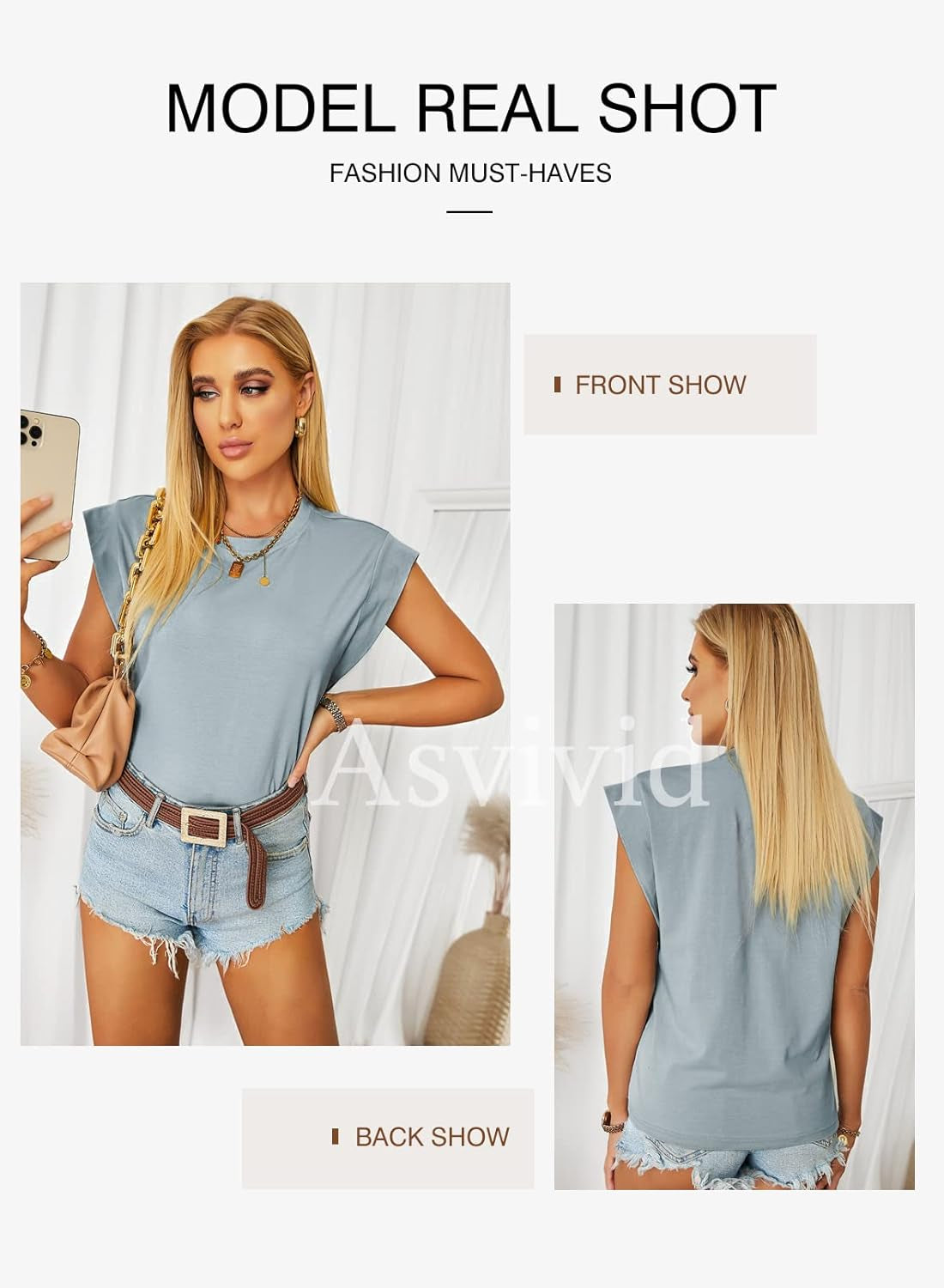 Women'S Crewneck T Shirt Casual Loose Solid Color Short Sleeve Shirts Tops Tees