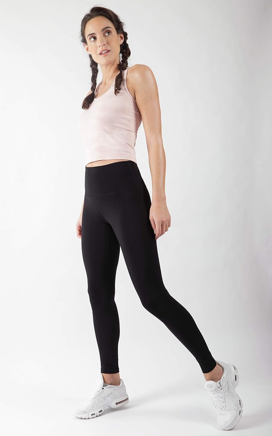 Squat Proof High Waist Elastic Free Ultralink Moisture Wicking Compression Workout Leggings for Women