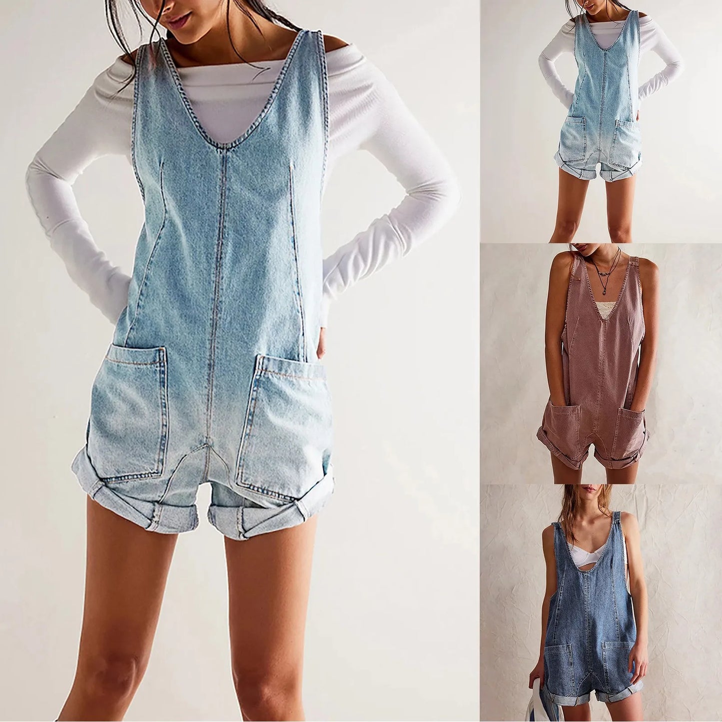 Super Jumpsuit Women'S Summer Casual Overalls Loose Wide Leg Jumpsuits Boho Floral Printed Baggy Fancy Pants Outfits Women